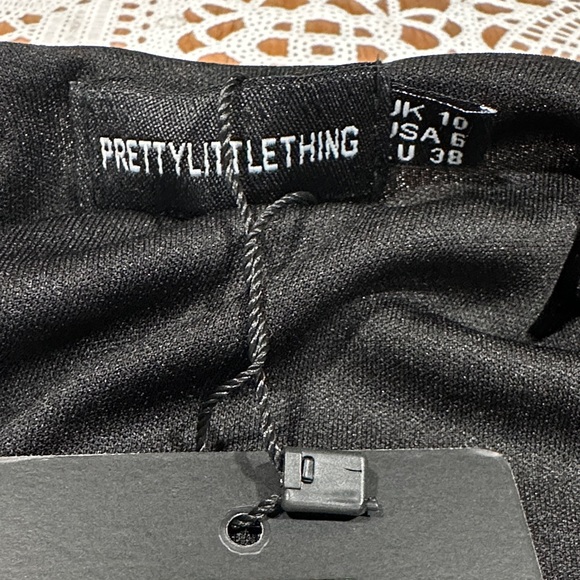 PrettyLittleThing Orange and Black Tiger Print Dress - Picture 3 of 5